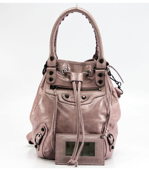 Balenciaga pelle Olio Hobo Bag Pink_Purple